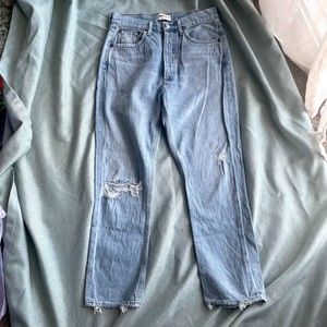 AGOLDE Riley High Rise Straight Crop